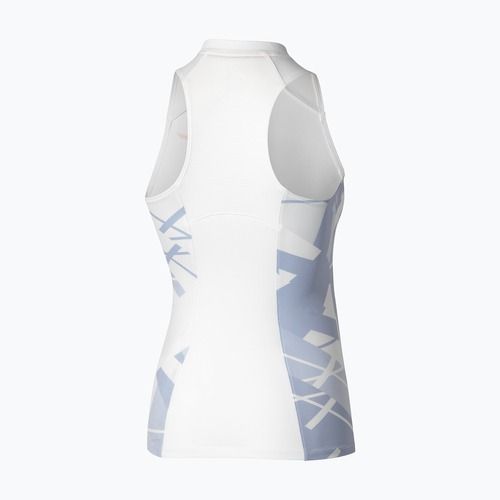 Women's Mizuno Daybreakers Gedruckt Tank W weiß/icelandic blau T-shirt