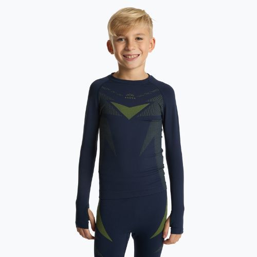 Kinder-Thermounterwäsche-Set KADVA ALPINESTEP THERMO LIGHT PLUS nahtlos in Marineblau
