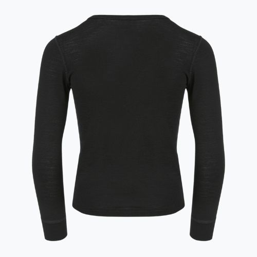 WOOLCANO Kinder Thermo-Sweatshirt 100% MERINO TOP00947 schwarz