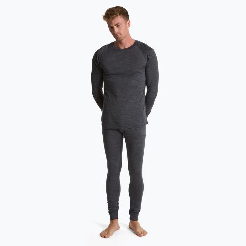 Herren 100% WOOLCANO MERINO Thermo-Sweatshirt TOP0538 grau