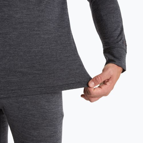 Herren 100% WOOLCANO MERINO Thermo-Sweatshirt TOP0538 grau