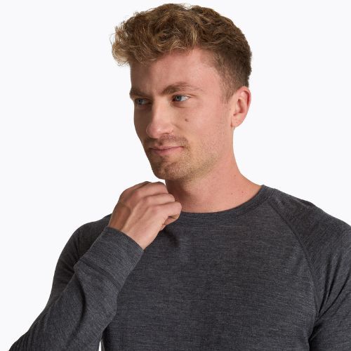 Herren 100% WOOLCANO MERINO Thermo-Sweatshirt TOP0538 grau