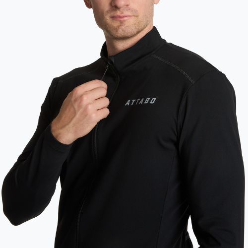 Gefütterter Herren-Fahrradpullover ATTABO FLEERO REF black