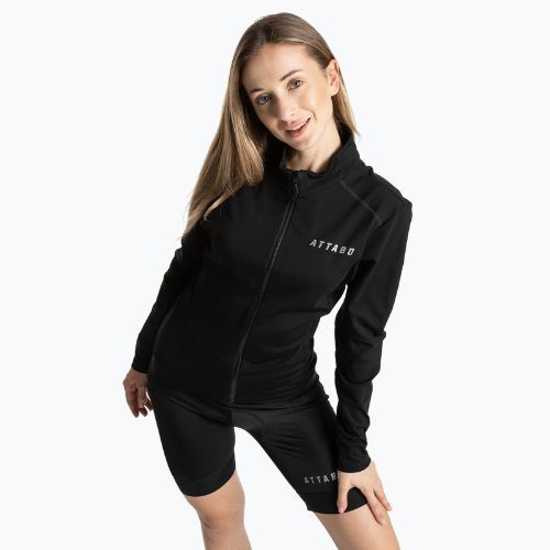 Damen Fahrrad-Sweatshirt ATTABO FLEERO REF gefüttert black