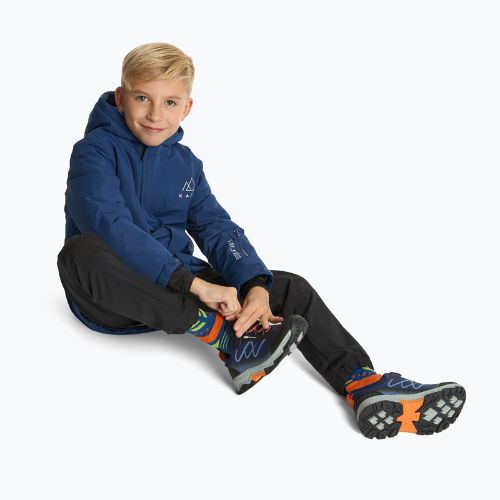 Kadva Rocky Trail Low WaterProof Softshell Kinder-Trekkingstiefel navy blau