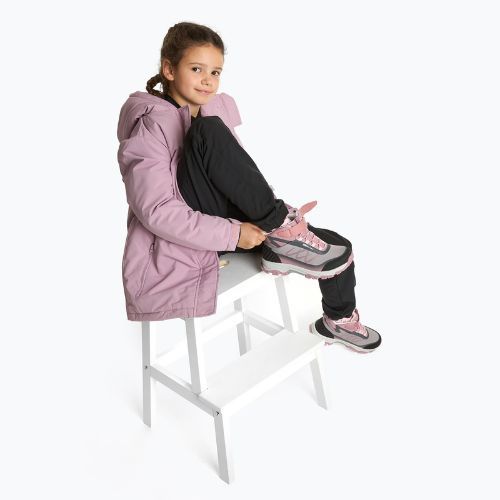 Kinder-Trekkingschuhe KADVA Rocky Trail Mid WaterProof Softshell grau