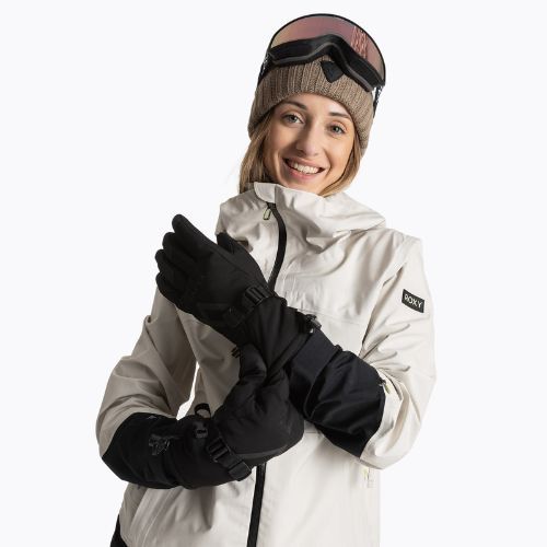 Damen-Skihandschuhe KADVA Mountain Flow 3M Thinsulate schwarz