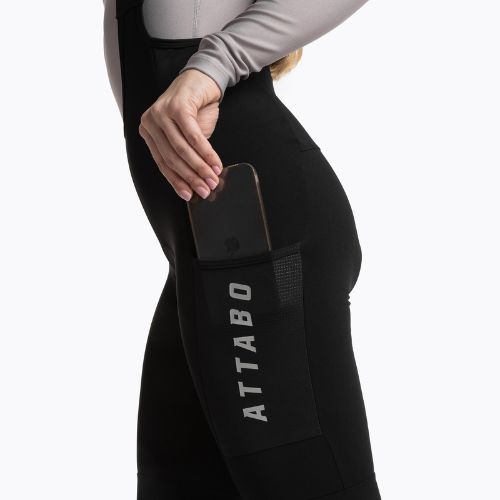 Damen-Radhose ATTABO OFREE CARGO gefüttert black