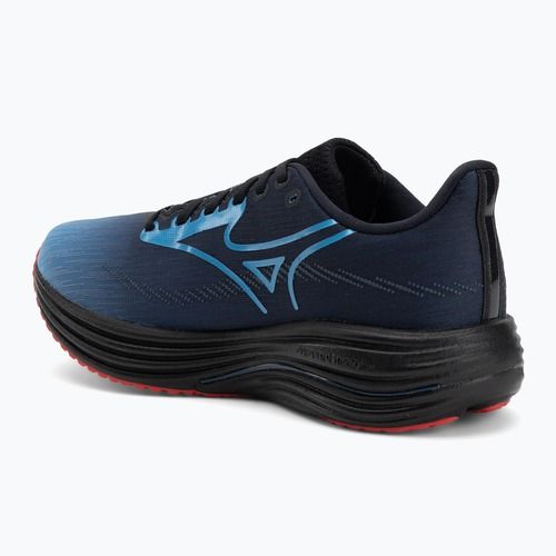 Mizuno Wave Rider 29 Laufschuh amsterdam schwarz/all aboard/high risk rot