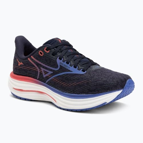 Damen Laufschuhe Mizuno Wave Rider 29 odyssey grau/iris bloom/calypsocoral