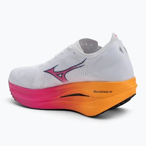 Mizuno Wave Rebellion Pro 3 Laufschuh weiß/rosa tetra/tang orange