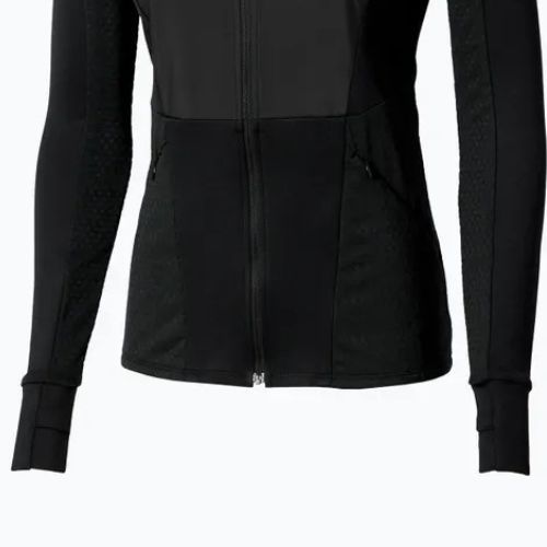 Damen Laufjacke Mizuno Active Warm Hybrid Full Zip Hooded schwarz