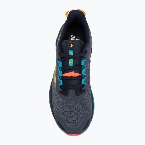 Herren Laufschuhe Mizuno Wave Mujin 11 odyssey grau/zitrus/feurige Koralle 2