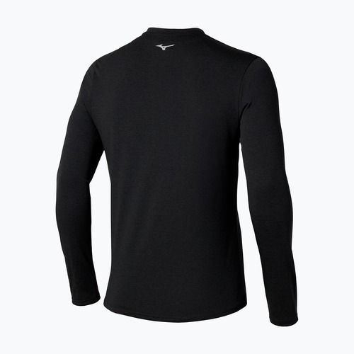 Herren Laufshirt Mizuno Core Impulse Half Zip Tee schwarz