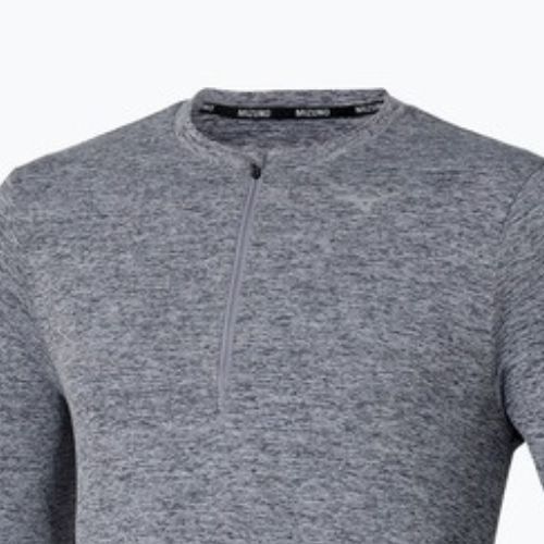 Herren Mizuno Core Impulse Half Zip Tee quicksilver running longsleeve