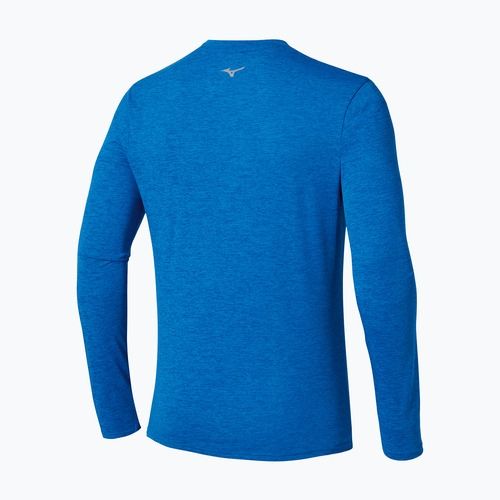 Herren Laufsport Langarm Mizuno Core Impulse Half Zip Tee princess blue