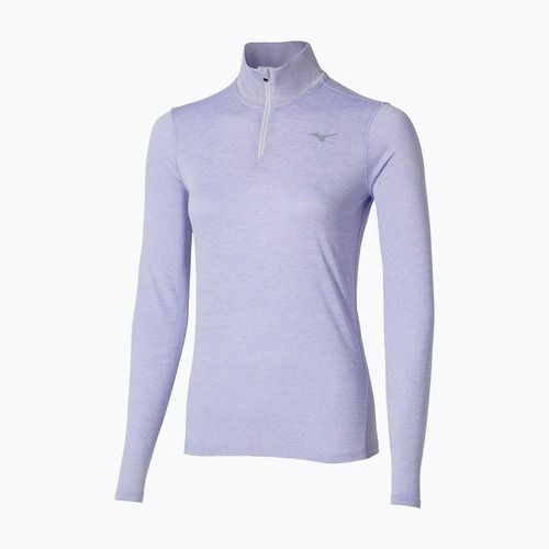 Damen Laufsweatshirt Mizuno Core Impulse Half Zip Tee isländisch blau