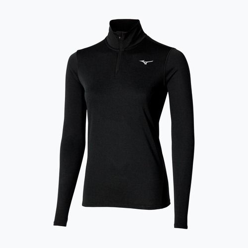 Damen Laufsweatshirt Mizuno Core Impulse Half Zip Tee schwarz