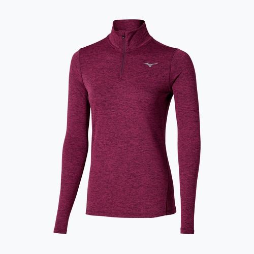 Damen Laufsweatshirt Mizuno Core Impulse Half Zip Tee dunkel lila