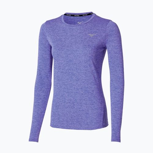 Mizuno Core Impulse Tee iris bloom Langarm-Laufshirt für Damen