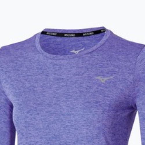 Mizuno Core Impulse Tee iris bloom Langarm-Laufshirt für Damen