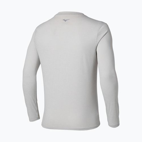 Herren Mizuno Core Impulse Tee Dampf Silber laufen Longsleeve