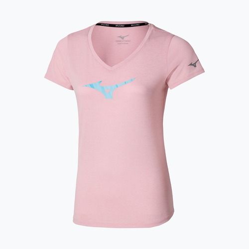 Damen Laufshirt Mizuno Core Runbird Tee gebleicht mauve