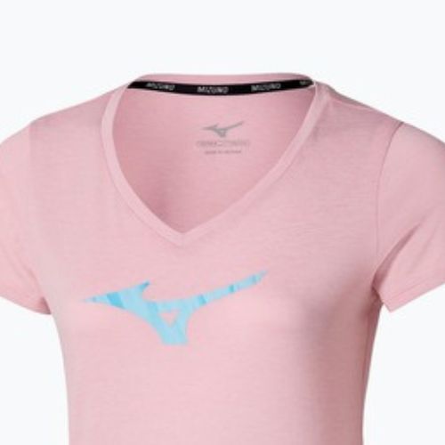Damen Laufshirt Mizuno Core Runbird Tee gebleicht mauve