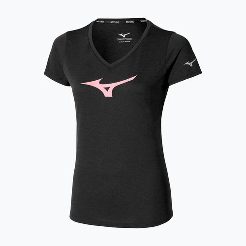Damen Laufshirt Mizuno Core Runbird Tee schwarz/mauve