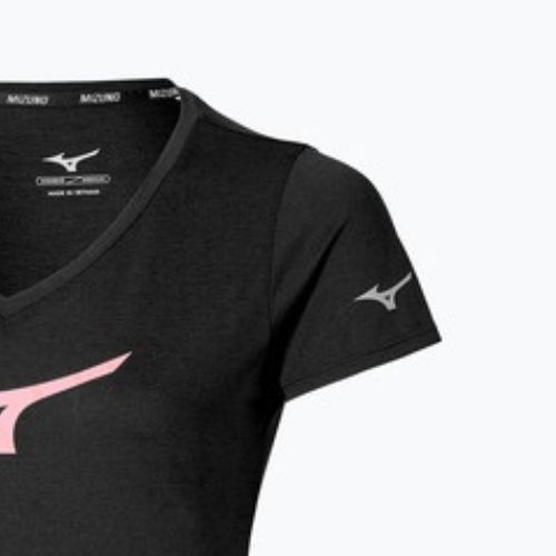 Damen Laufshirt Mizuno Core Runbird Tee schwarz/mauve