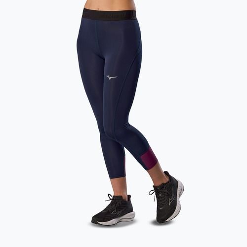 Damen Leggings Mizuno Impulse Core 3/4 baritone blau