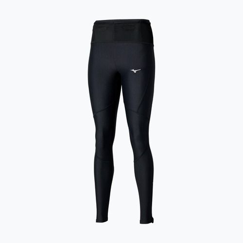 Damen Laufleggings Mizuno Trail Multipocket Long schwarz