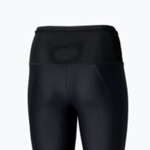 Damen Laufleggings Mizuno Trail Multipocket Long schwarz