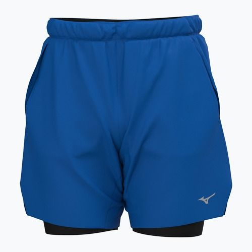 Herren Mizuno Core 7.5 2IN1 Laufshorts princess blau