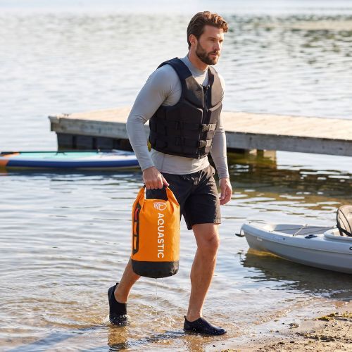 Wasserdichter Packsack AQUASTIC Dry Bag 13 l Nylon/TPU Orange