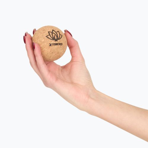 Massageball TREXO aus Kork 6 cm natural