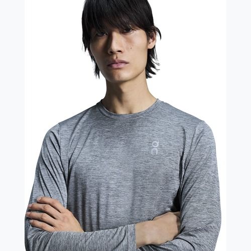 Herren On Core Long-T heather grey running longsleeve