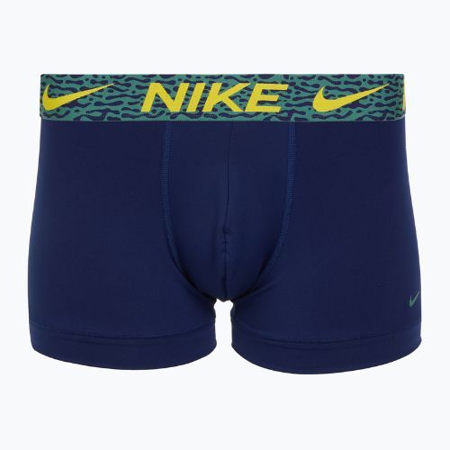 Herren Boxershorts Nike Dri-Fit Essential Micro Trunk 3 Paar blau void/lgh crim/brht citron/evergrn aura/abst wb