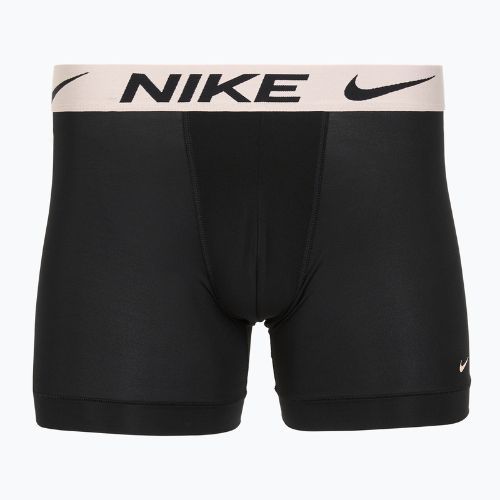 Herren Nike Dri-Fit Essential Micro Boxer Brief 3 Paar blk gewaschene Koralle/Olive Aura/Arbtrakt blauer Rand wb