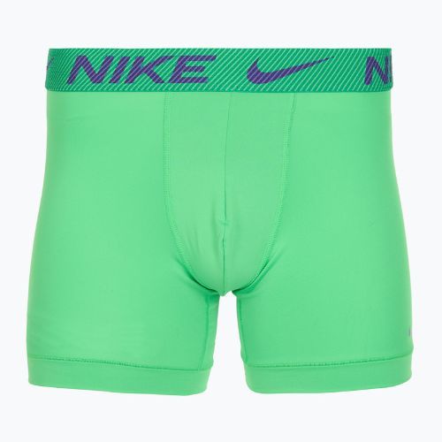 Herren Nike Dri-Fit Essential Micro Boxer Brief 3 Paar grüner Schock/wildes Violett/schwarz txtd wb