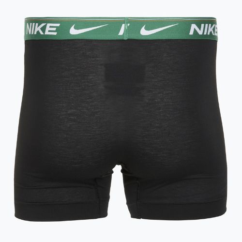 Nike Dri-FIT Ultra Comfort Herren Boxershorts 3 Paar schwarz evrgreen aura/deep night/schwarz waistband