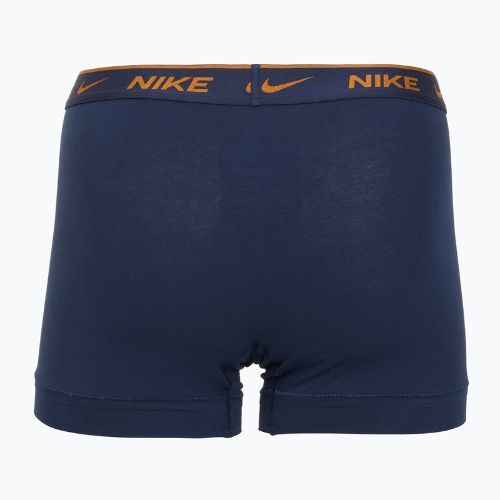Herren Nike Everyday Cotton Stretch Trunk Boxershorts 3 Paar hellrot/nachtblau/schwarz