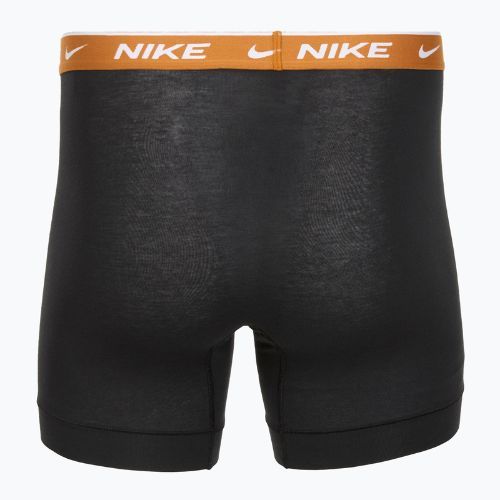 Herren Nike Everyday Cotton Stretch Boxershorts 3 Paar schwarz light crimsn/desrt ocker/schwarzer Bund