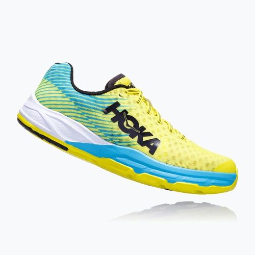 HOKA Evo Carbon Rocket Herren Laufschuhe citrus/cyan