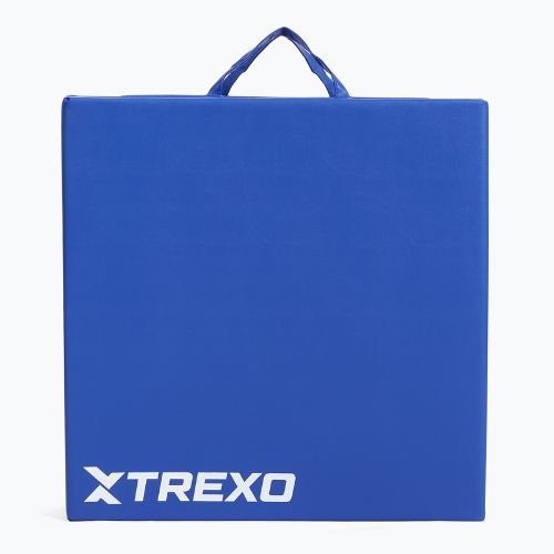TREXO Faltbare Gymnastikmatratze 180 x 60 x 5 cm blau
