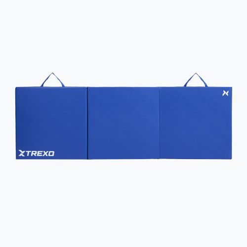 TREXO Faltbare Gymnastikmatratze 180 x 60 x 5 cm blau