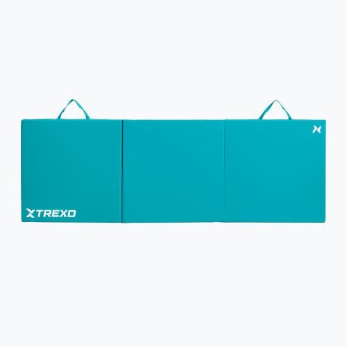 TREXO Faltbare Gymnastikmatratze 180 x 60 x 5 cm grün