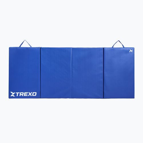 TREXO Faltbare Gymnastikmatratze 195 x 80 x 5 cm blau