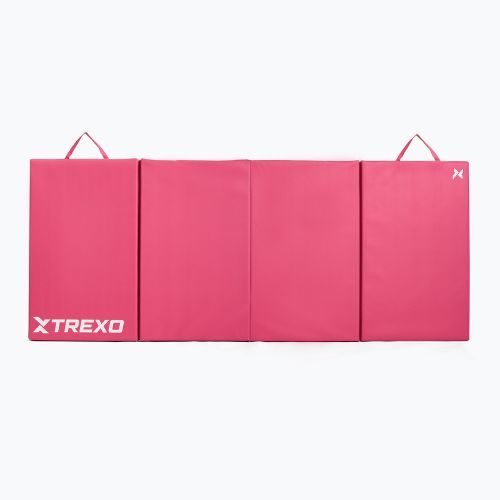 TREXO Faltbare Gymnastikmatratze 195 x 80 x 5 cm rosa