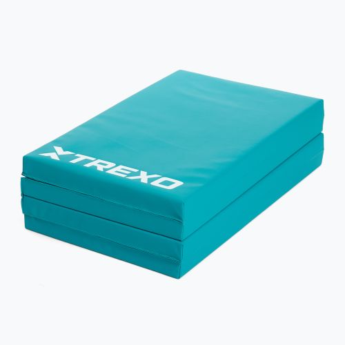 TREXO Faltbare Gymnastikmatte 195 x 80 x 5 cm grün